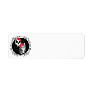 Halloween Kitty Cats Return Address Label
