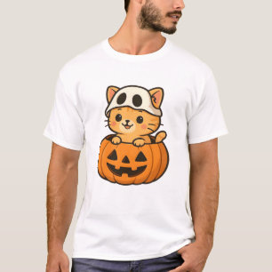 Halloween Kitty inside a pumpkin Classic T-Shirt