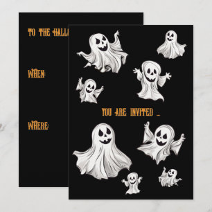 Halloween: Kleine Geister - Invitation