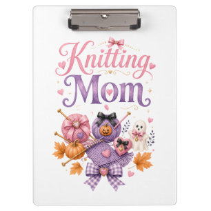 Halloween Knitting Mum - Clipboard