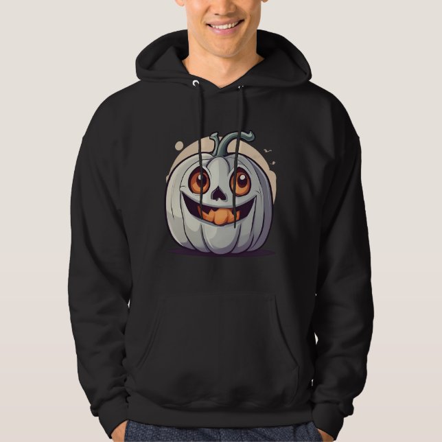 Halloween Kürbis Geist Hoodie (Front)