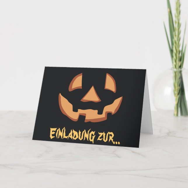 Halloween - Kürbisgesicht Card (Front)
