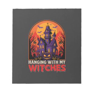 Halloween Laboratory Monster Pumpkin Moon Vector Notepad