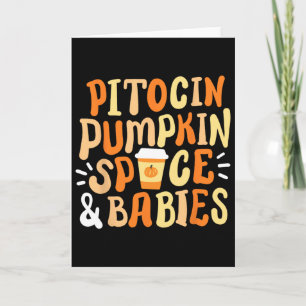 Halloween Labour And Delivery Landd Nurse Fall Pum Card