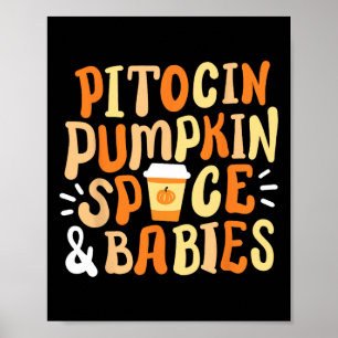 Halloween Labour And Delivery Landd Nurse Fall Pum Poster