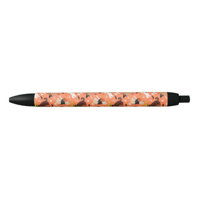 Halloween Labradoodle / Goldendoodle Black Ink Pen (Front)