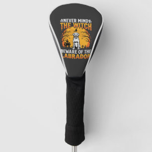 Halloween Labrador Beware of the Dog Golf Head Cover