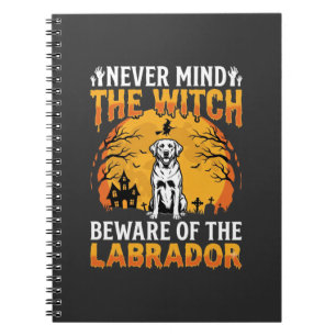 Halloween Labrador Beware of the Dog Notebook