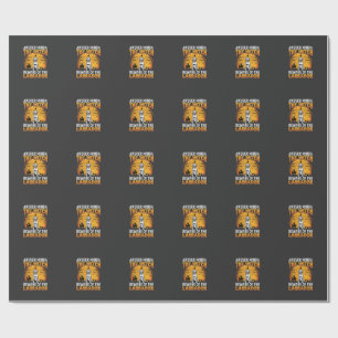 Halloween Labrador Beware of the Dog Wrapping Paper