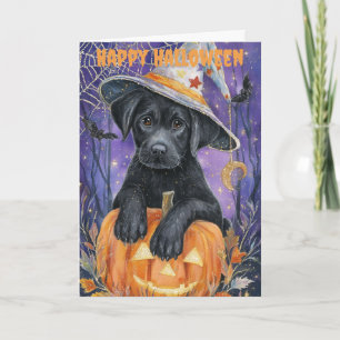 Halloween Labrador Dog Holiday Card
