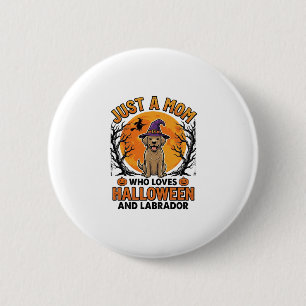 Halloween Labrador Mum Vintage Dog Design_1 6 Cm Round Badge