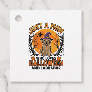 Halloween Labrador Mum Vintage Dog Design_1 Favour Tags