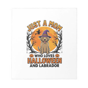 Halloween Labrador Mum Vintage Dog Design_1 Notepad