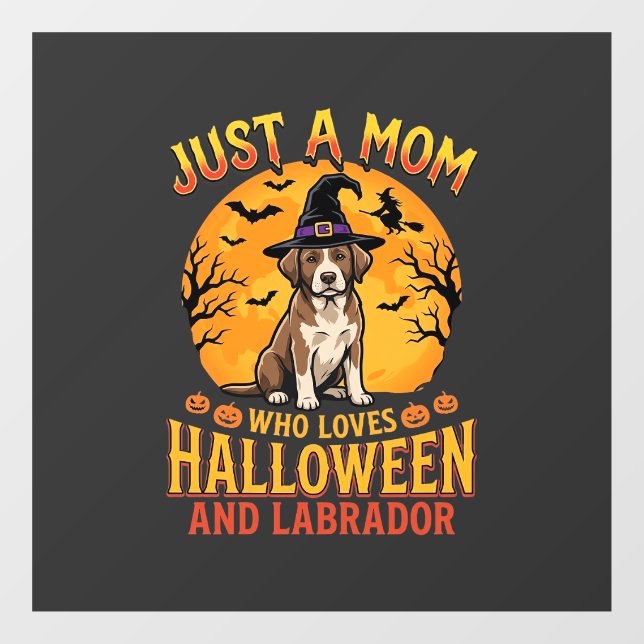Halloween Labrador Mum Witch Dog Design_1 (Sheet)