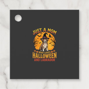 Halloween Labrador Mum Witch Dog Design_1 Favour Tags