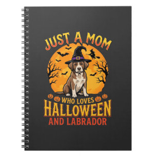 Halloween Labrador Mum Witch Dog Design_1 Notebook
