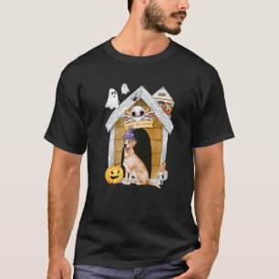 Halloween Labrador Retriever Dog Witch Haunted Hou T-Shirt