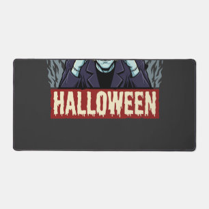 Halloween Labrador Retriever Witch Dog Vintage Vec Desk Mat