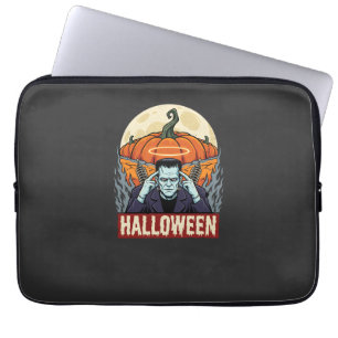 Halloween Labrador Retriever Witch Dog Vintage Vec Laptop Sleeve