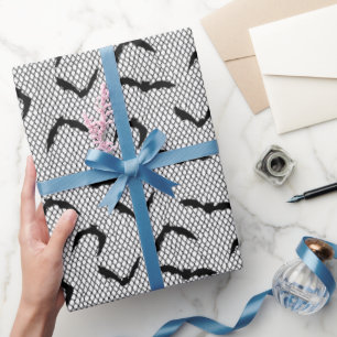 Halloween Lace Pattern Wrapping Paper