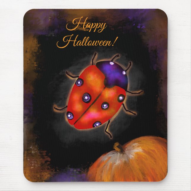 Halloween Ladybug Mouse Pad (Front)