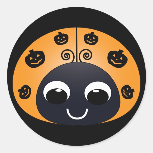 Halloween Ladybug Sticker (Front)