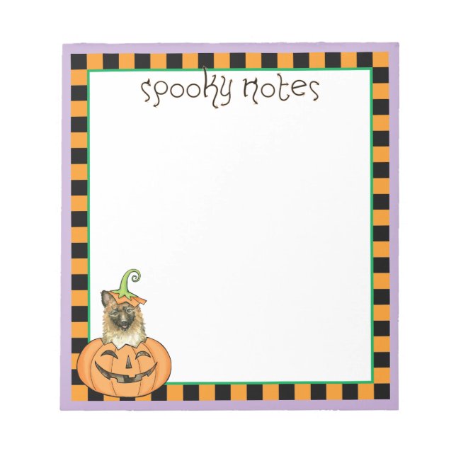 Halloween Laekenois Notepad (Front)