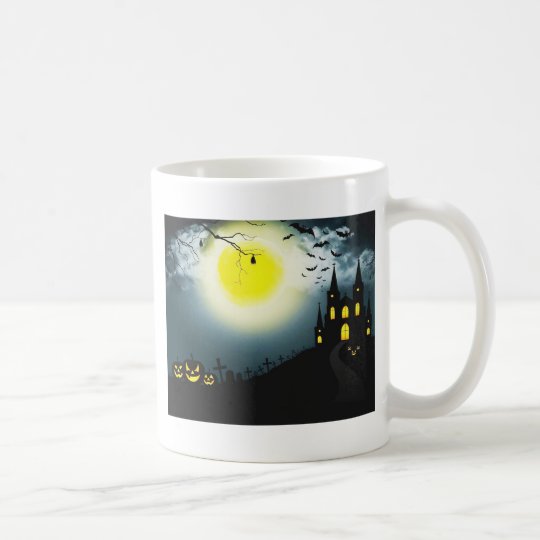 Halloween landscape coffee mug