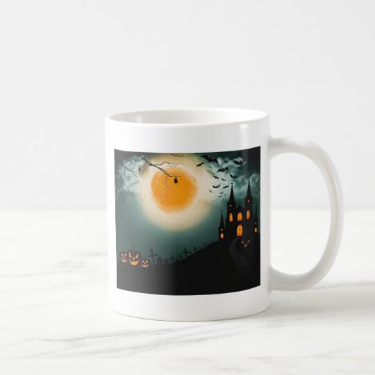 Halloween landscape coffee mug