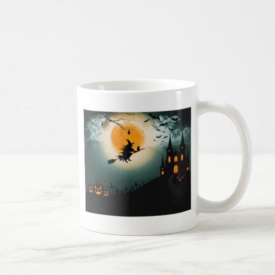 Halloween landscape coffee mug