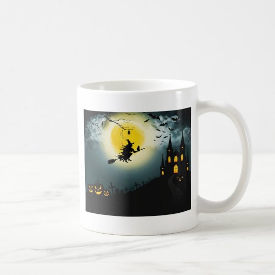 Halloween landscape coffee mug