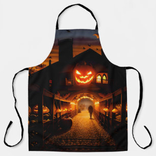 Halloween Landscape Five Apron