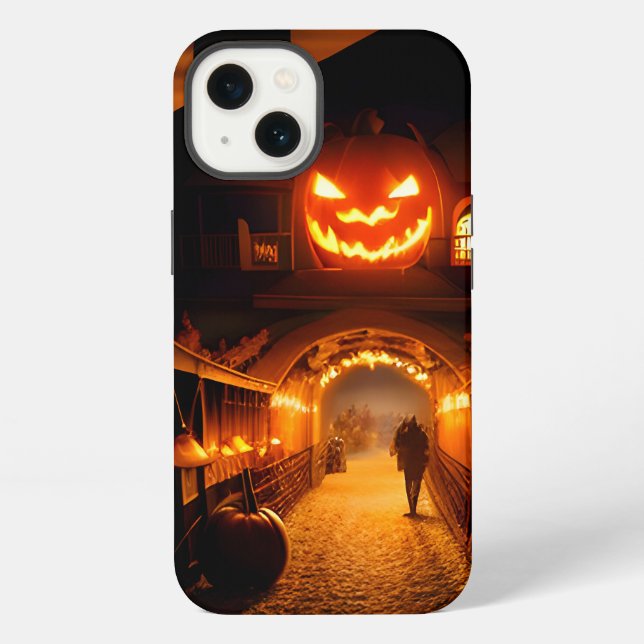 Halloween Landscape Five iPhone Case (Back)