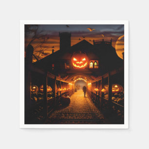 Halloween Landscape Five Napkin