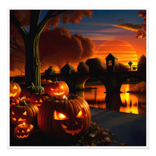 Halloween Landscape Photo Print