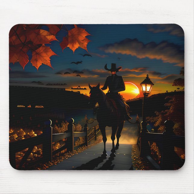 Halloween Landscape Seven Mouse Pad (Front)