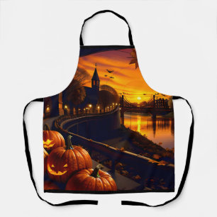 Halloween Landscape Two Apron