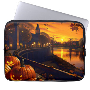 Halloween Landscape Two Laptop Sleeve