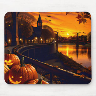 Halloween Landscape Two Mouse Pad