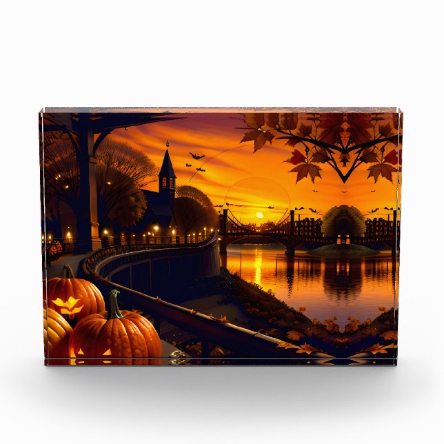 Halloween Landscape Two Photo Block (Front)