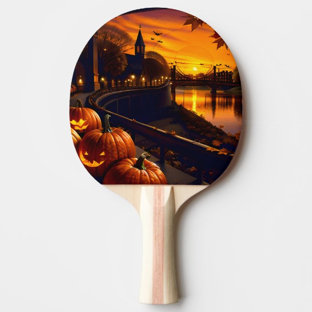 Halloween Landscape Two Ping Pong Paddle (Front)