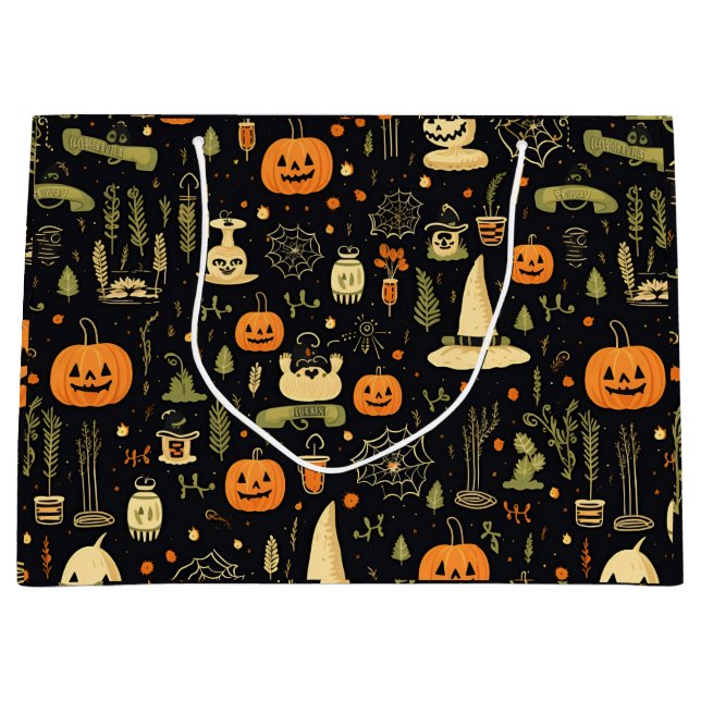 Halloween  large gift bag (Front)