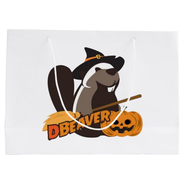 Halloween  large gift bag (Back)
