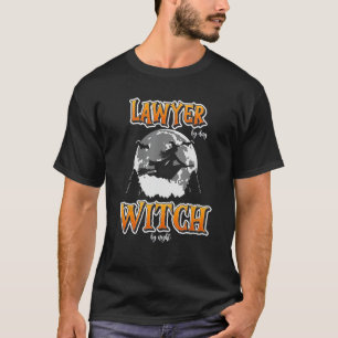Halloween Lawyer Witch Funny Cute Court of Law Wom T-Shirt