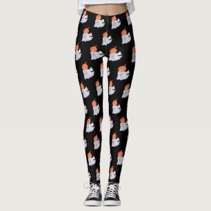 Halloween Leggings with Ghosts Leggings