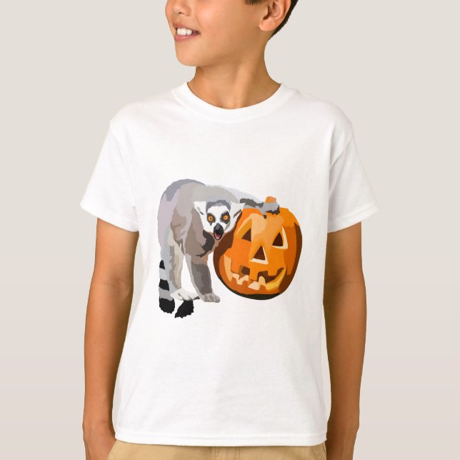 Halloween Lemur Ringtail Lemur T-Shirt (Front)
