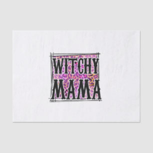 Halloween Leopard Witchy Mama Birthday Tissue Paper