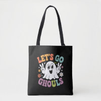Halloween Let's Go Ghouls Ghost Retro Costume