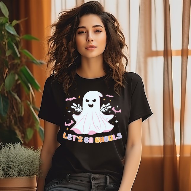HALLOWEEN LETS GO GHOULS VAMPIRE GHOST T-Shirt (Creator Uploaded)