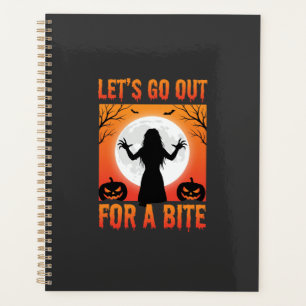 Halloween Let's Go Out For a Bite Horror Planner
